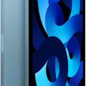 iPad Air M1 azul, imagen referencial frontal y posterior